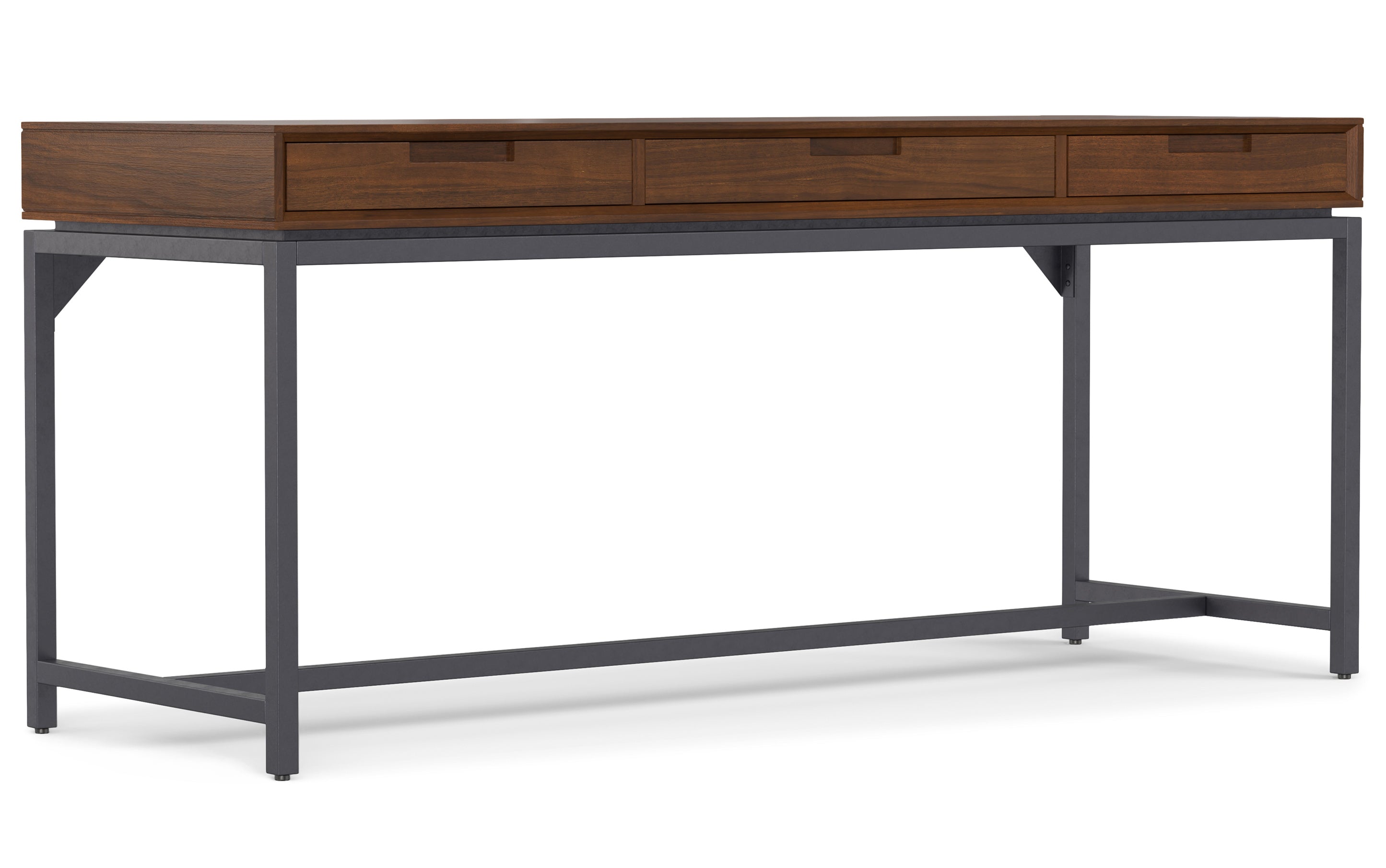 Banting Mid Century Wide Desk in Walnut