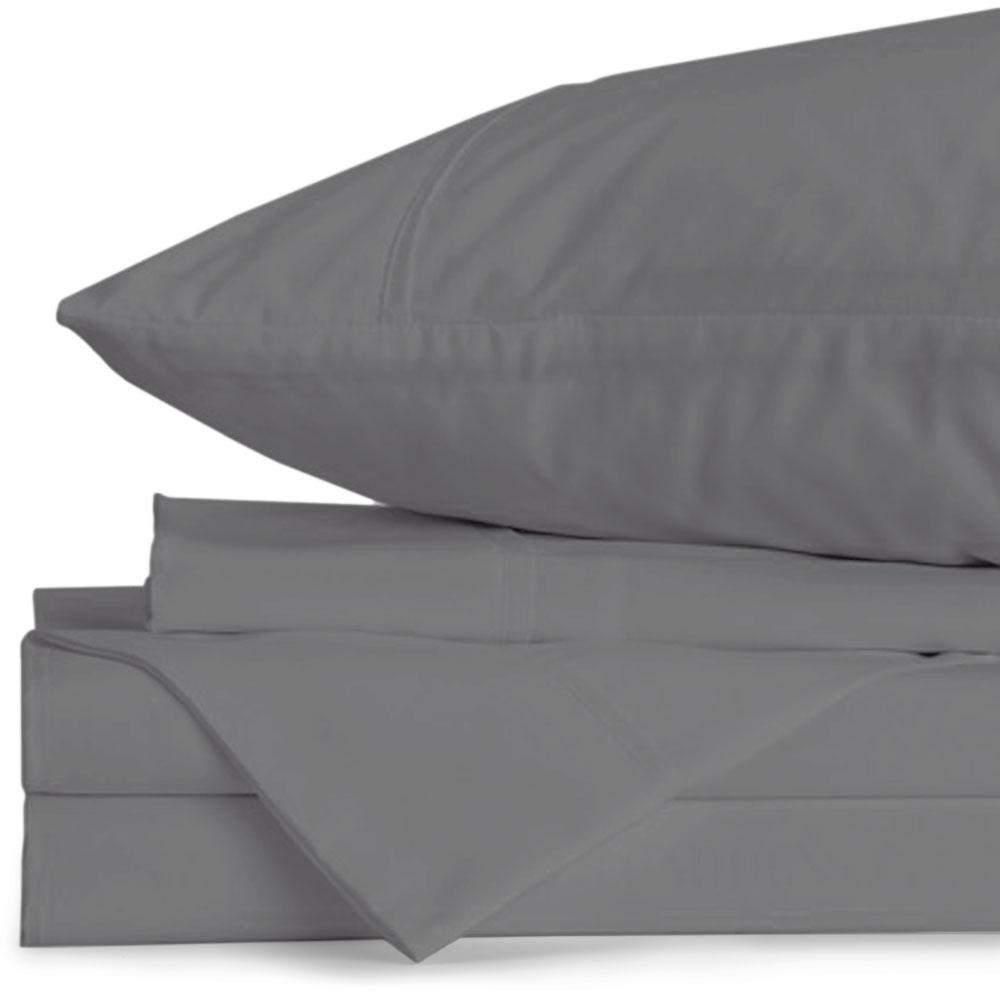 Lux 4 Piece Microfiber Sheet Set (Graphite Full)