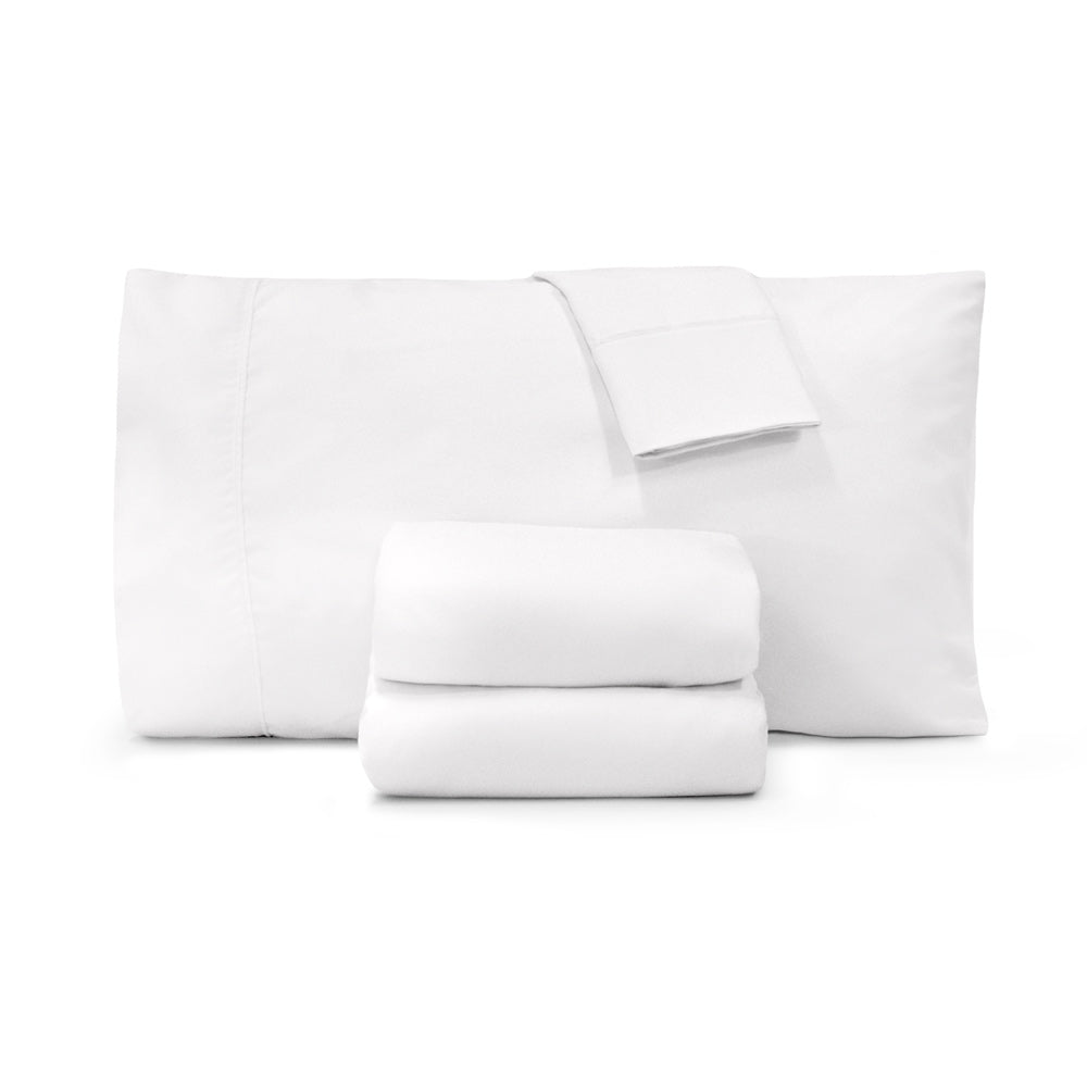 Slumber 4 Piece Microfiber Sheet Set (White Full)