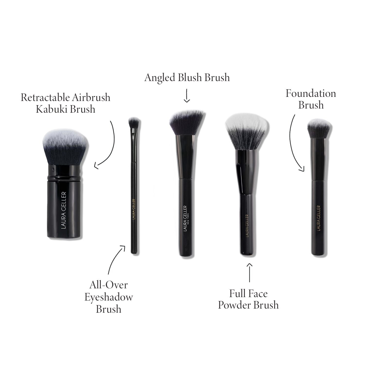 Complete Complexion Makeup Brush Kit (5PC)