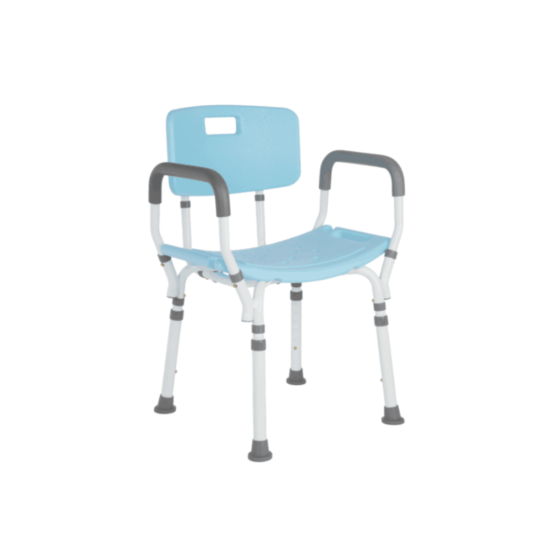 Lifestyle Mobility Aids Premium Shower Chair with Back and Padded Arms