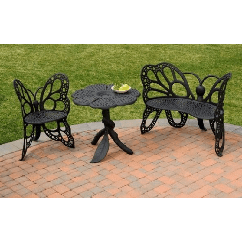 FlowerHouse Butterfly Garden Set - Includes Bench, Table & Chair