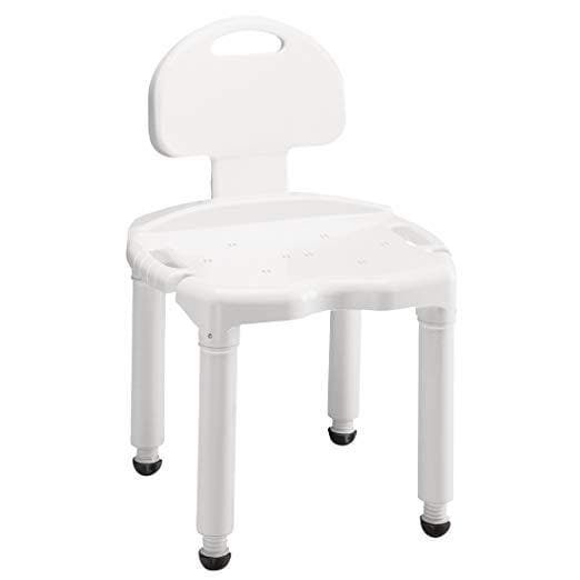 Carex Bariatric Bath Seat And Shower Chair With Back and Anti-Slip Feet