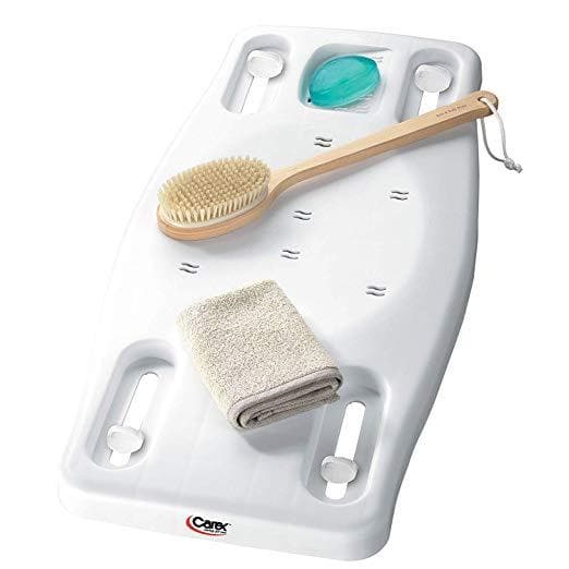 Carex Portable Bathtub Bench - Shower Bath Seat - Adjustable Width