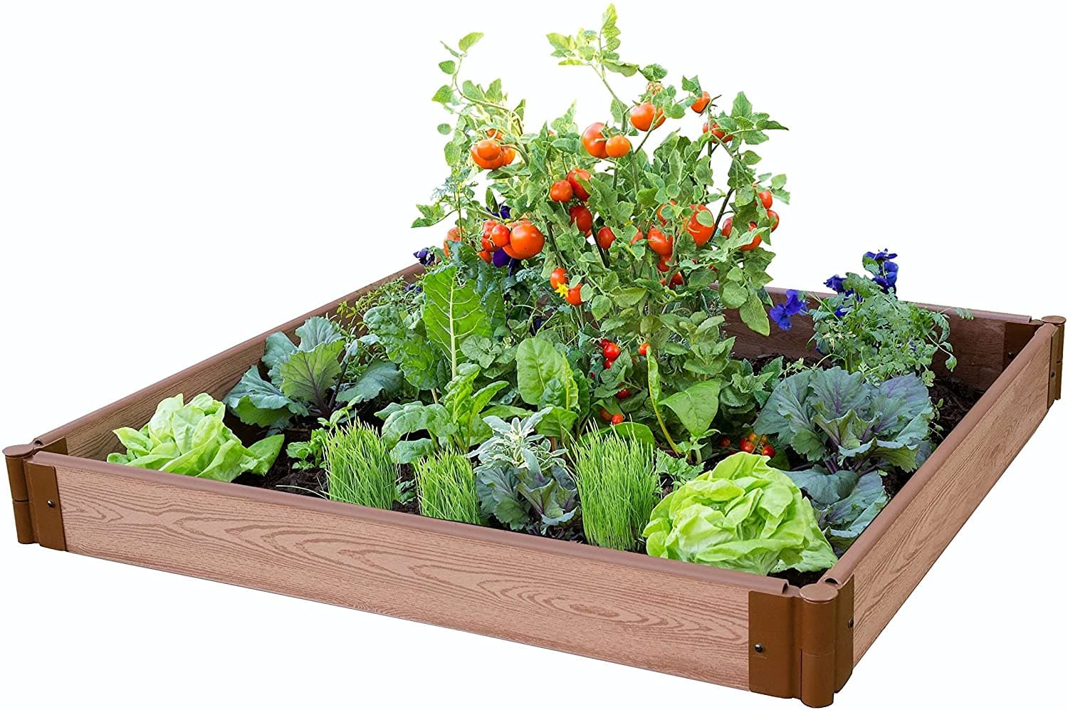 Frame It All Classic Sienna Raised Garden Beds - 1 Inch Profile