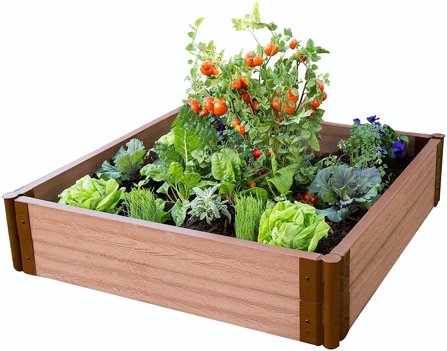 Frame It All Classic Sienna Raised Garden Beds - 2 Inch Profile