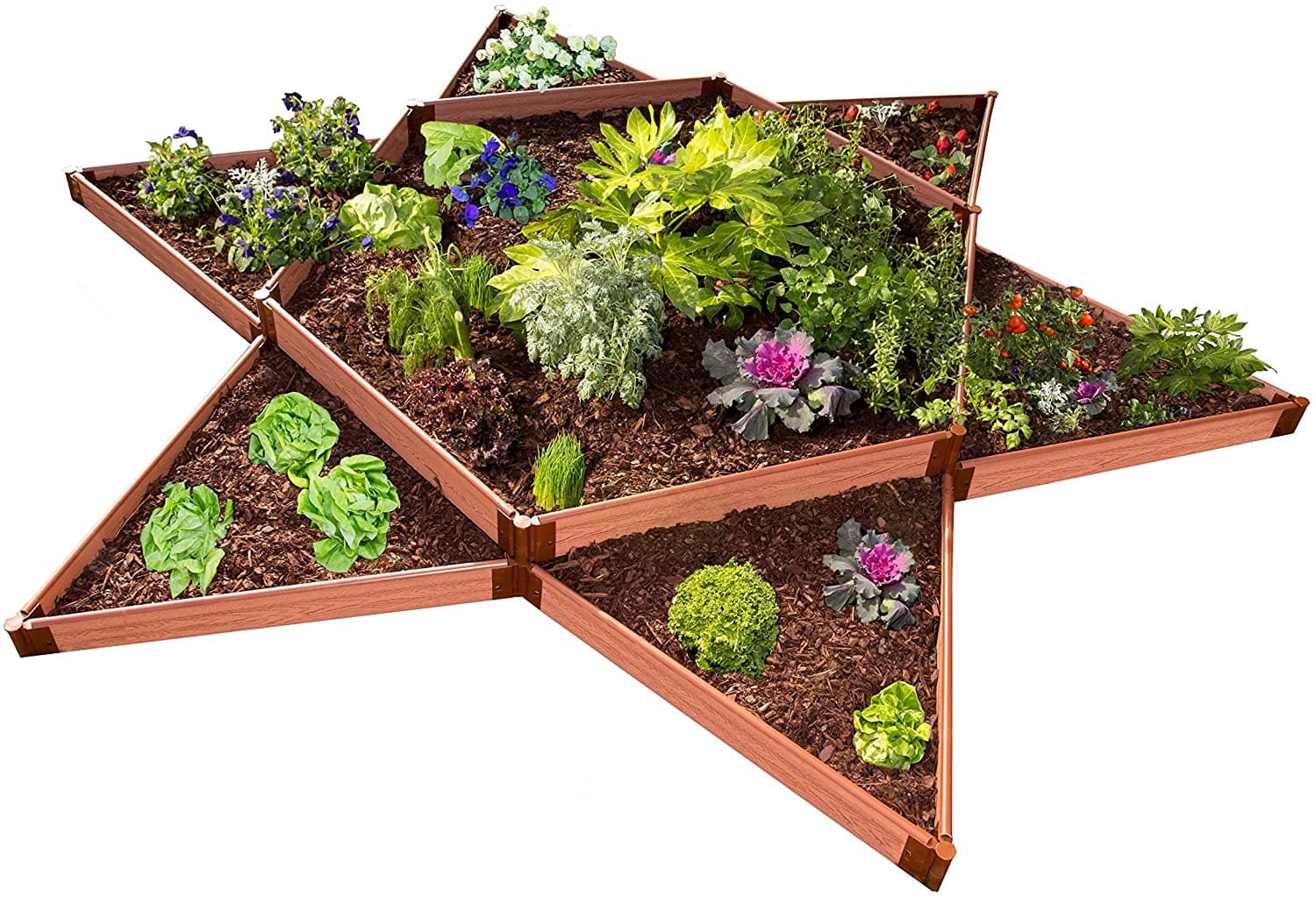 Frame It All Classic Sienna Raised Garden Bed Garden Star - 1" Profile