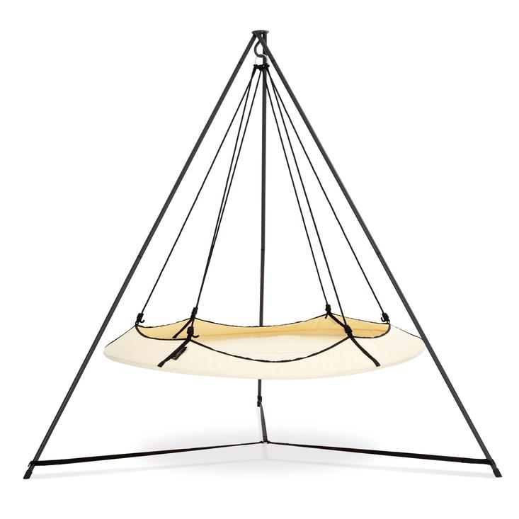 Hangout Pod Portable Circular Hanging Hammock and Stand Set