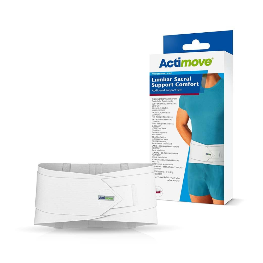 Actimove Professional Lumbar Sacral Support Comfort with Additional Support Belt 10"