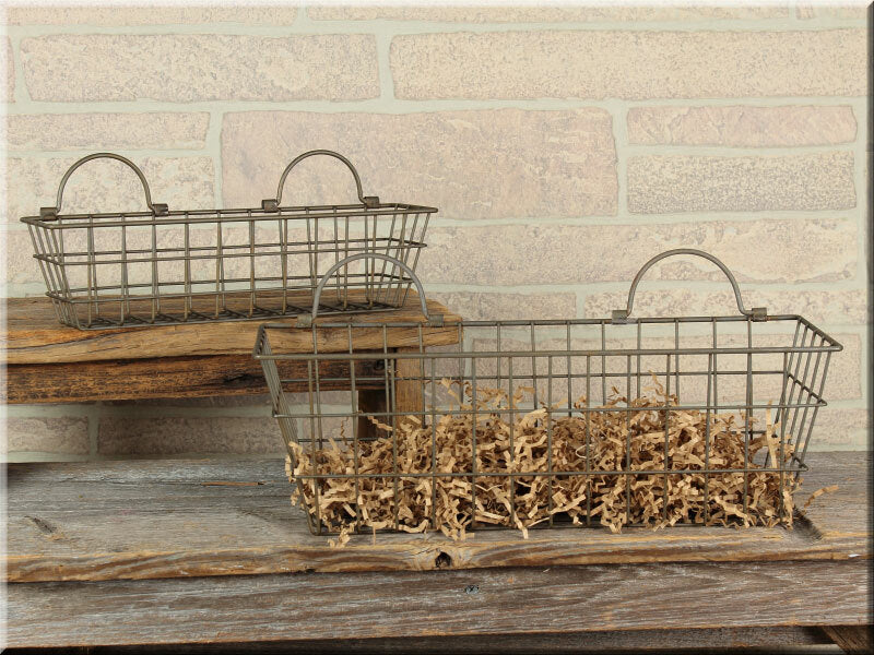 Smaller Long Wall Basket Set Of 2