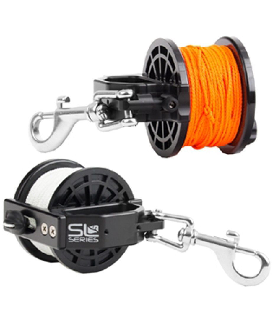 Dive Rite Slide Lock Safety Reel 140 foot Available in White OR Orange Line