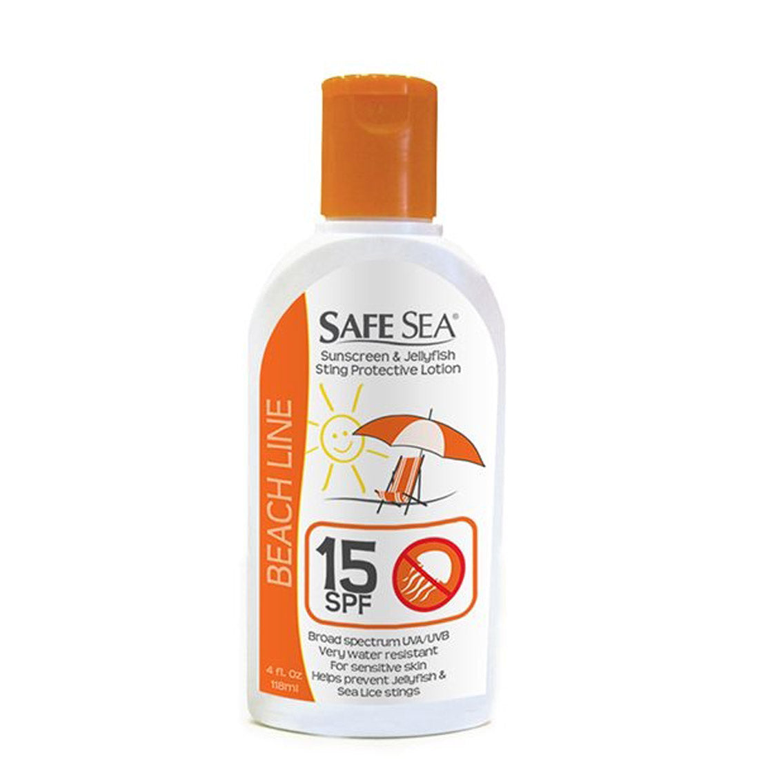 Safe Sea Sunscreen with Jellyfish Sting Protection Lotion with SPF 40, 15, and 50+ options