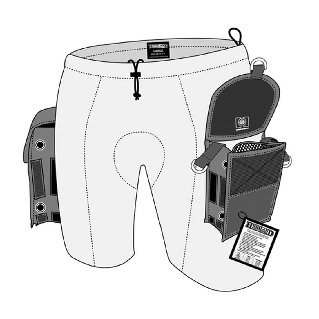 Highland Neoprene Pocket Shorts  For Scuba Diving