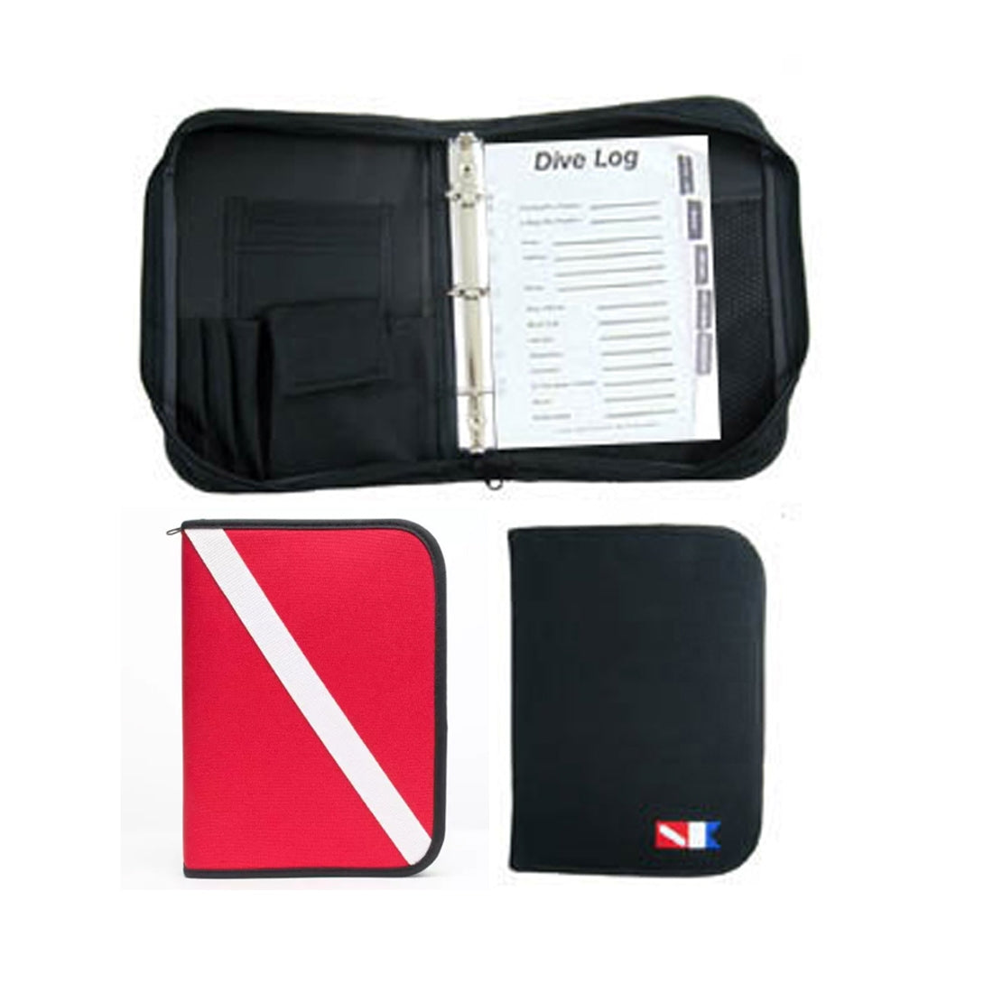 Trident Dive Log Book 3 Ring Binder holds Standard Dive School Material