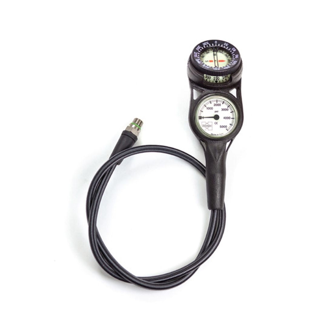 Highland Pressure Gauge/Compass Combo With Miflex Hose