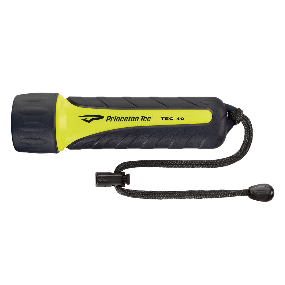 Princeton Tec TEC40 Handheld 28 Lumen Scuba Diving Light with Lanyard