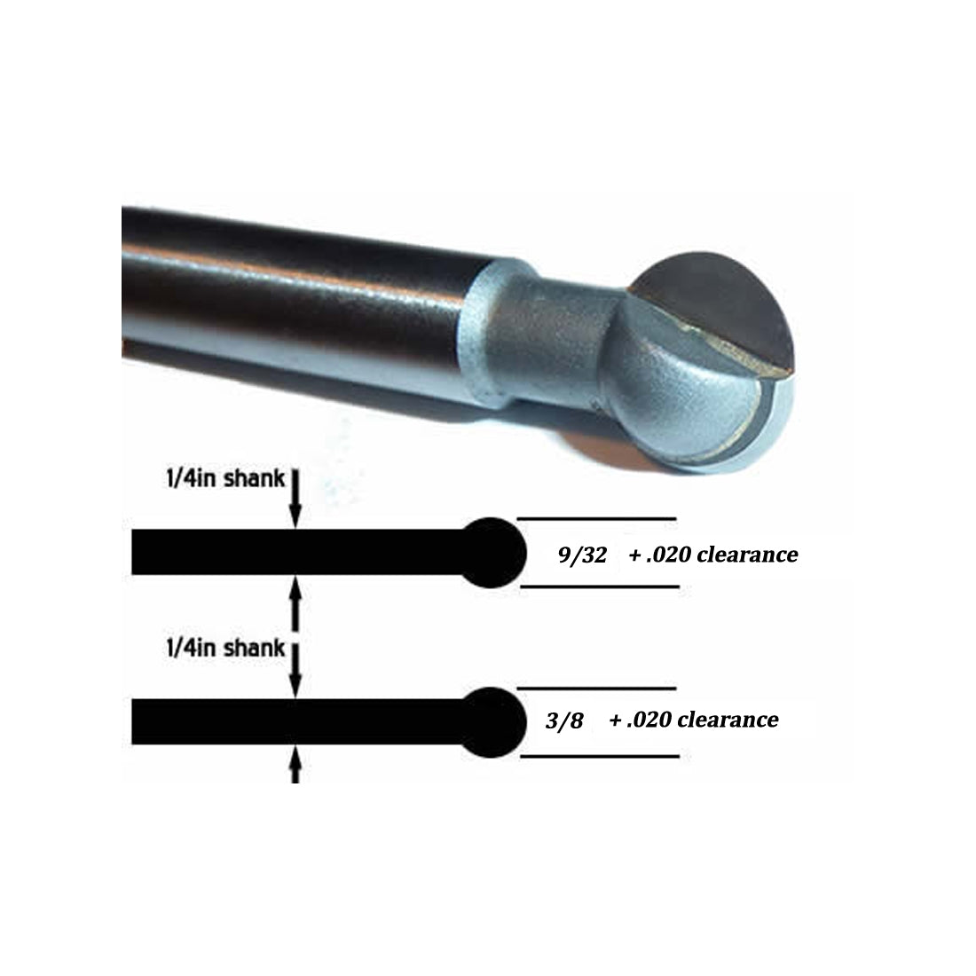 Morifish Speargun Track Cutter Bit Options 3/8" or 9/32" Building spearguns