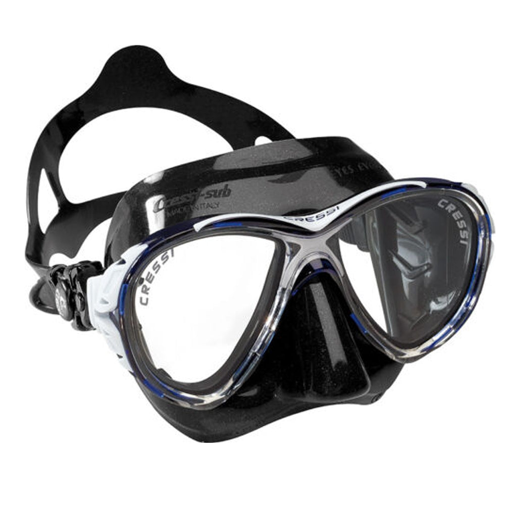 Cressi Sub Eyes Evolution 2 Lens Scuba Diving Silicone Mask Made in Italy