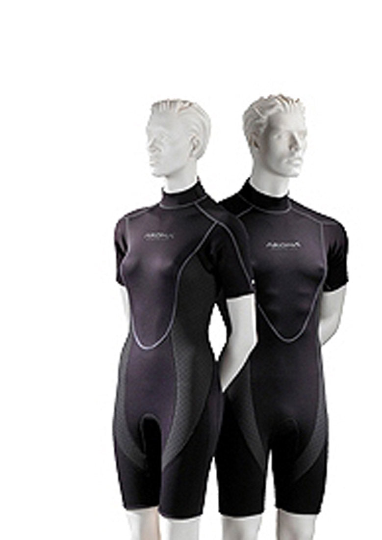 3mm Akona Mens Shorty Spring Shortie Wetsuit for Scuba Diving, Snorkeling & More