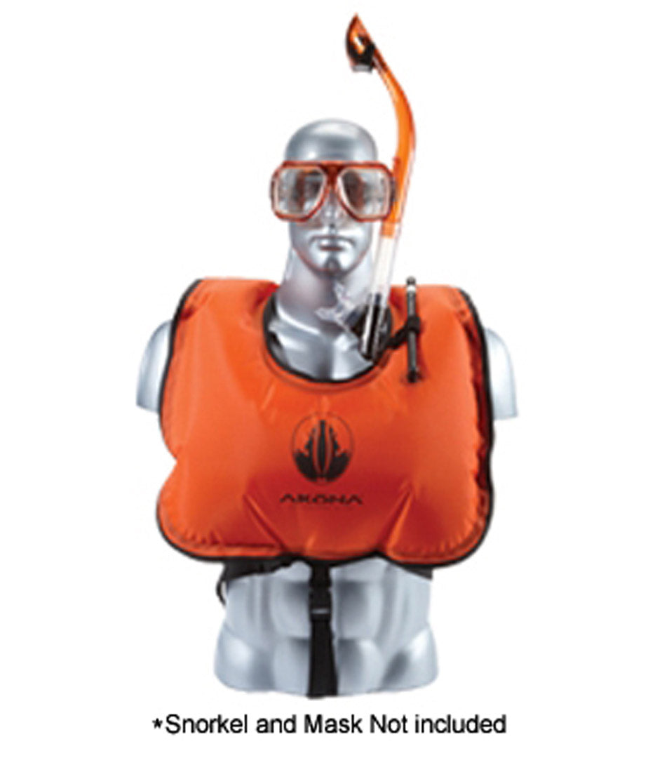 Akona Kids/Childs Snorkel Snorkeling Adjustable Inflatable Vest Jr.