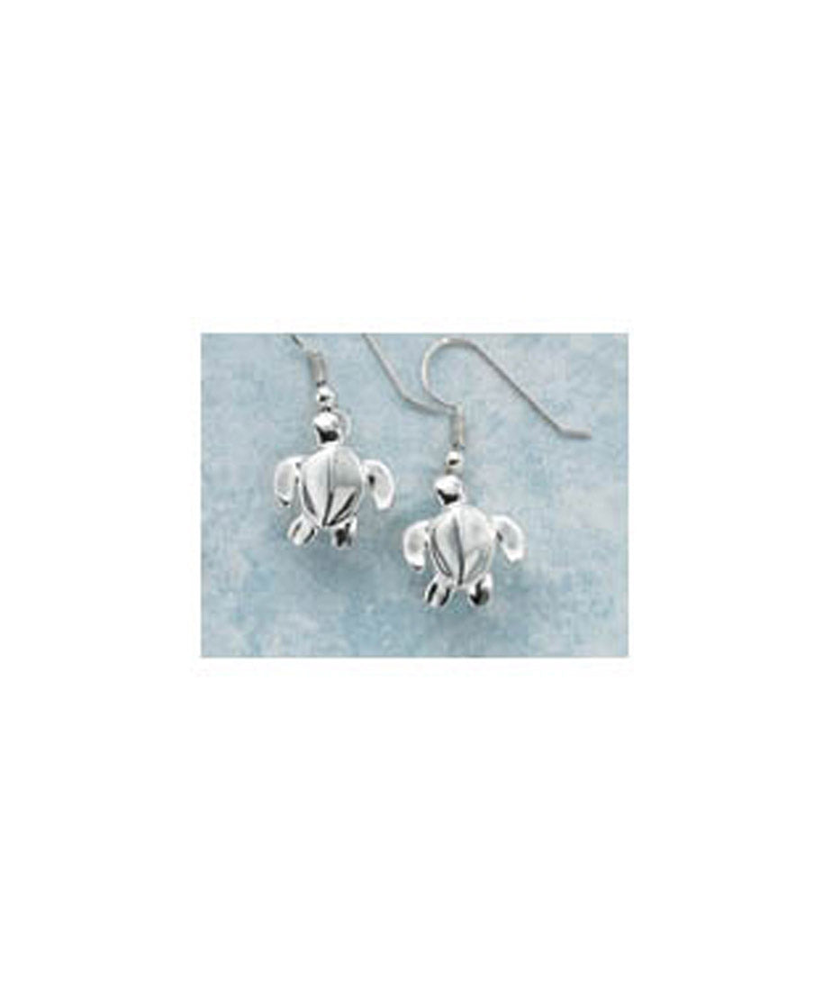 New Sterling Silver Sea Turtle Dangle Earrings Jewelry