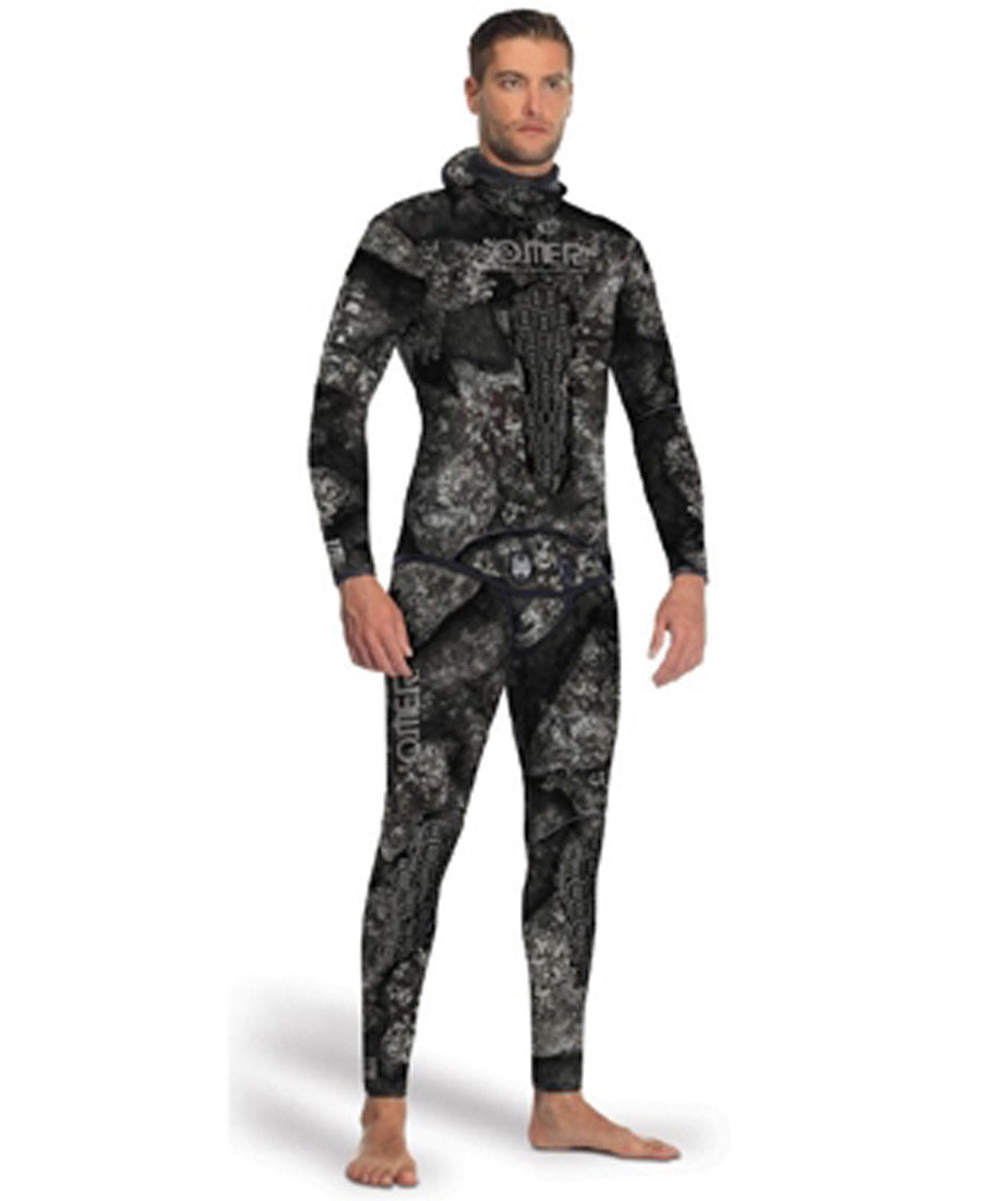 OMER Blackstone 5mm 2-Piece Men's Freediving & Spearfishing Camo Wetsuits - Top and Bottom