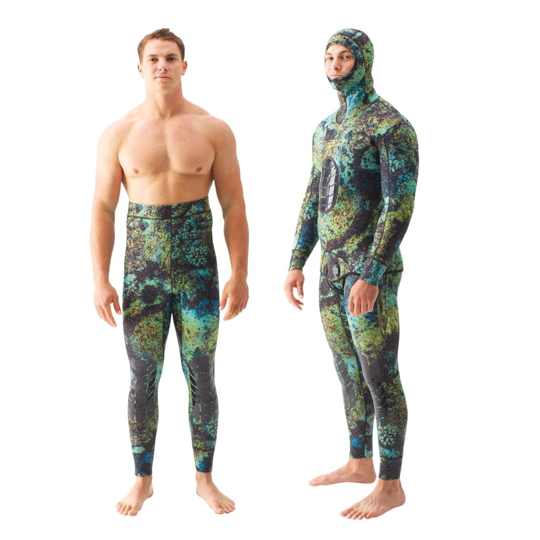 Riffe 3.5mm DIGI-TEK Camo Camouflage Freediving & Spearfishing Wetsuits - Top and Bottom