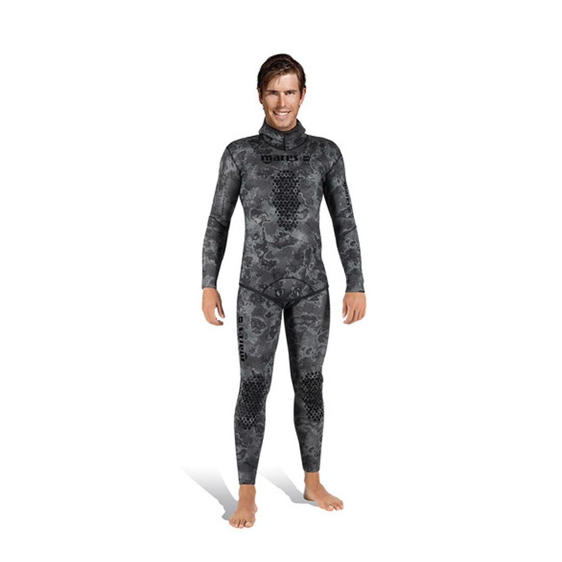 Mares 5mm Explorer Camo Black Freediving & Spearfishing Camouflage Wetsuits - Top and Bottom