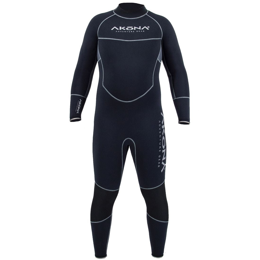 Akona Mens 7mm Quantum Stretch Full Wetsuit Glued and Blind Stitched