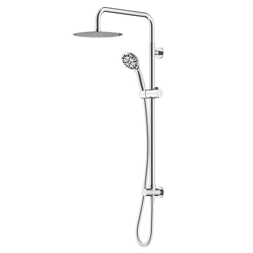 Rain Shower Head System Rainfall Shower Head with Handheld Showerhead Adjustable Height - iShowerhead.comShower Heads