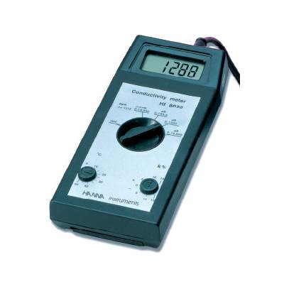 Hanna (HI8033) Handheld EC-TDS Meter with µS-cm & mS-cm Range, Potentiometric Technology