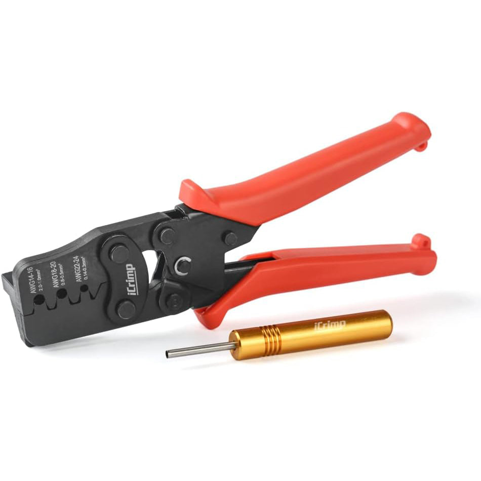 IWS-1424BN Wire Crimper for AWG24-14  Delphi APTIV Weather Pack Terminals or Metri-Pack Connectors