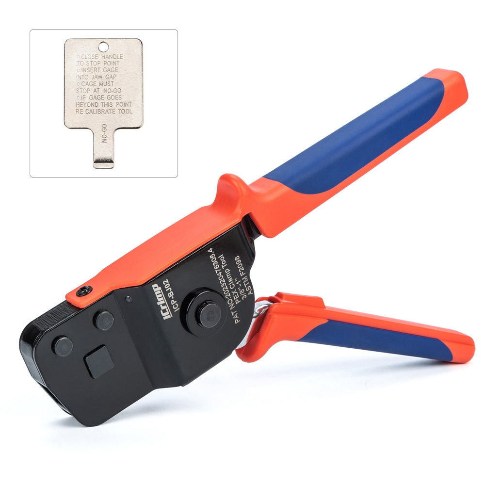 ICP-BJ02 PEX Clamp Tool, One Handed PEX Crimper for 3/8-in, 1/2-in, 3/4-in, 1-in Stainless Steel Clamps