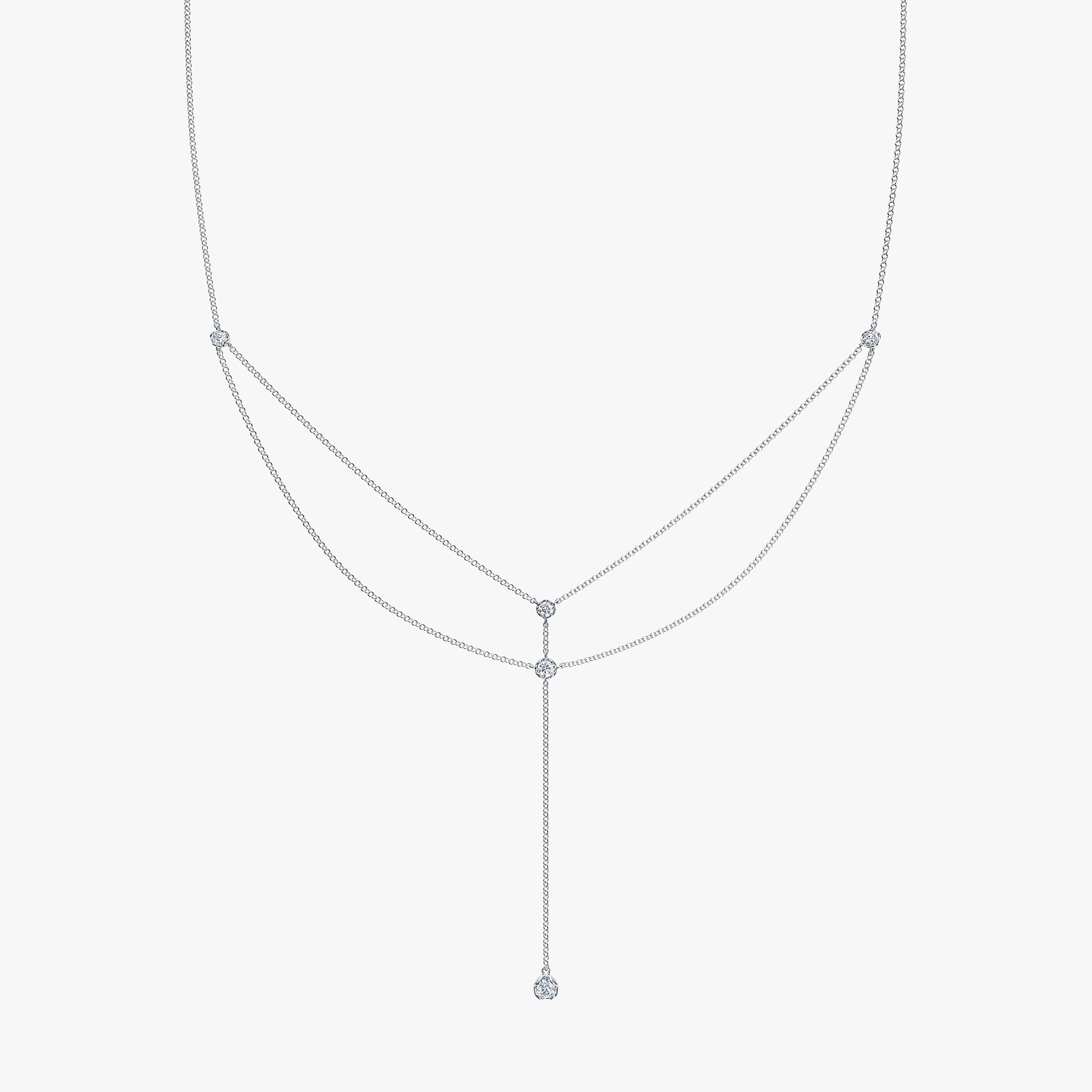 Double-Layered Lariat Necklace