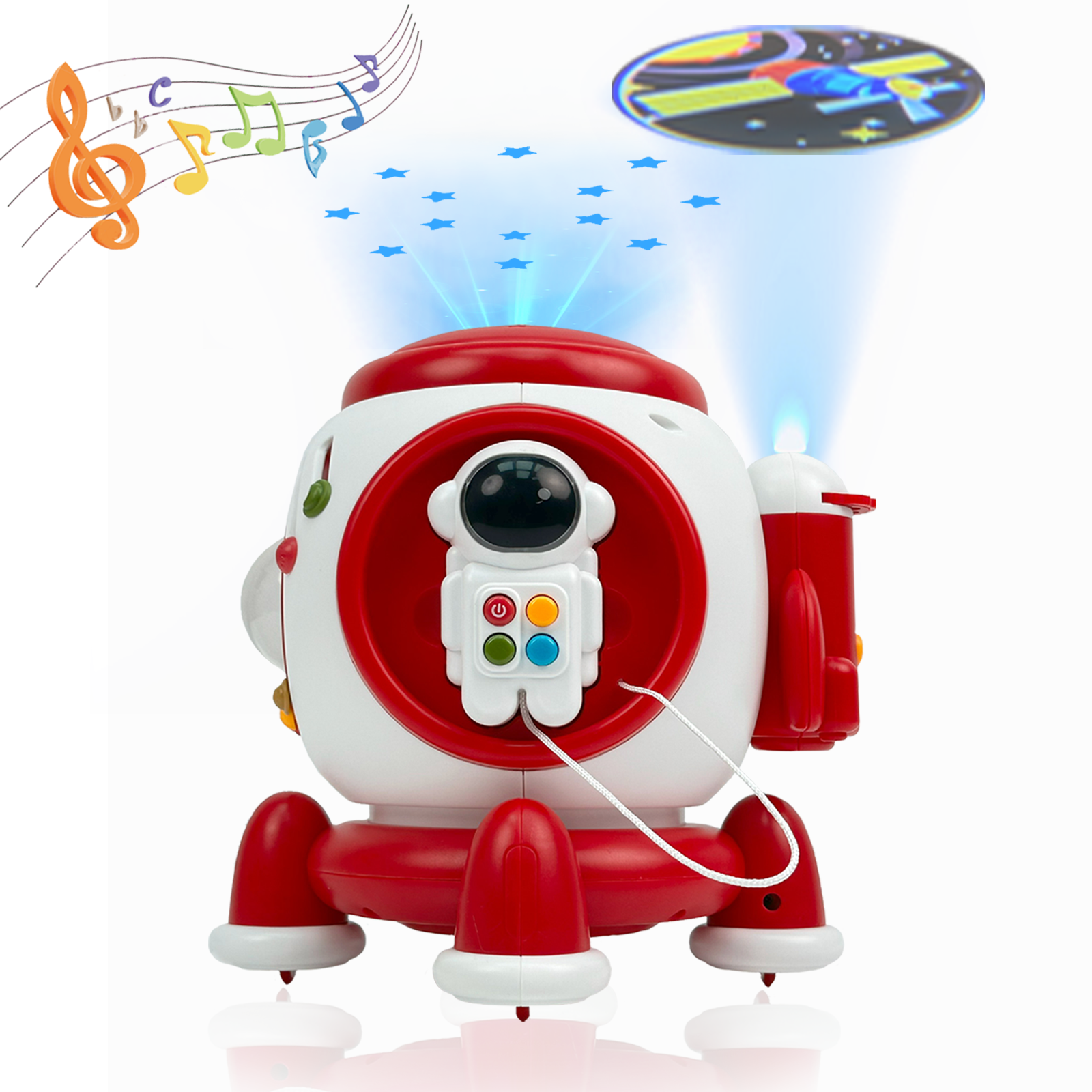 6-in-1 Night Light Space Projector for Kids