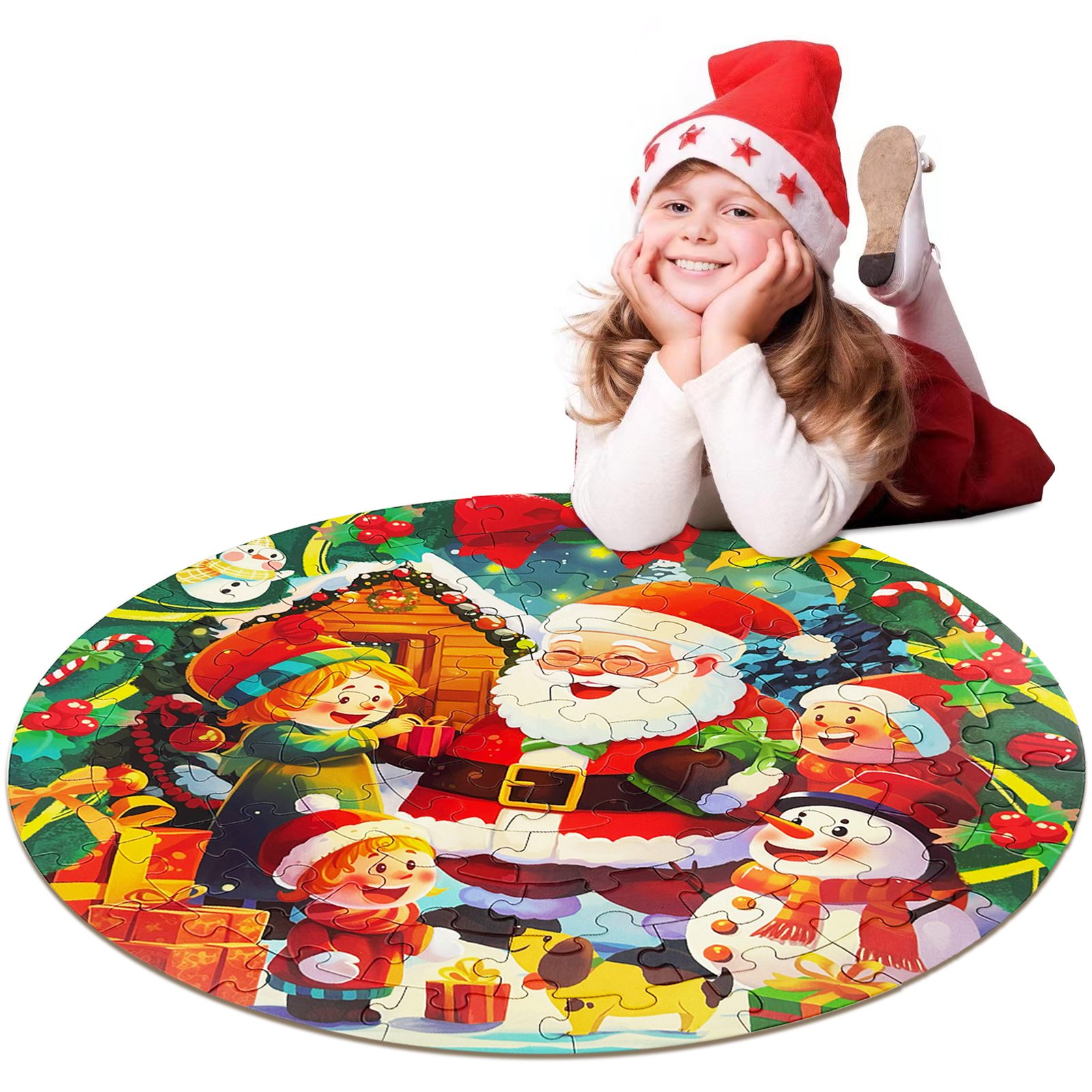 70 Piece Christmas Jigsaw Puzzles for Kids