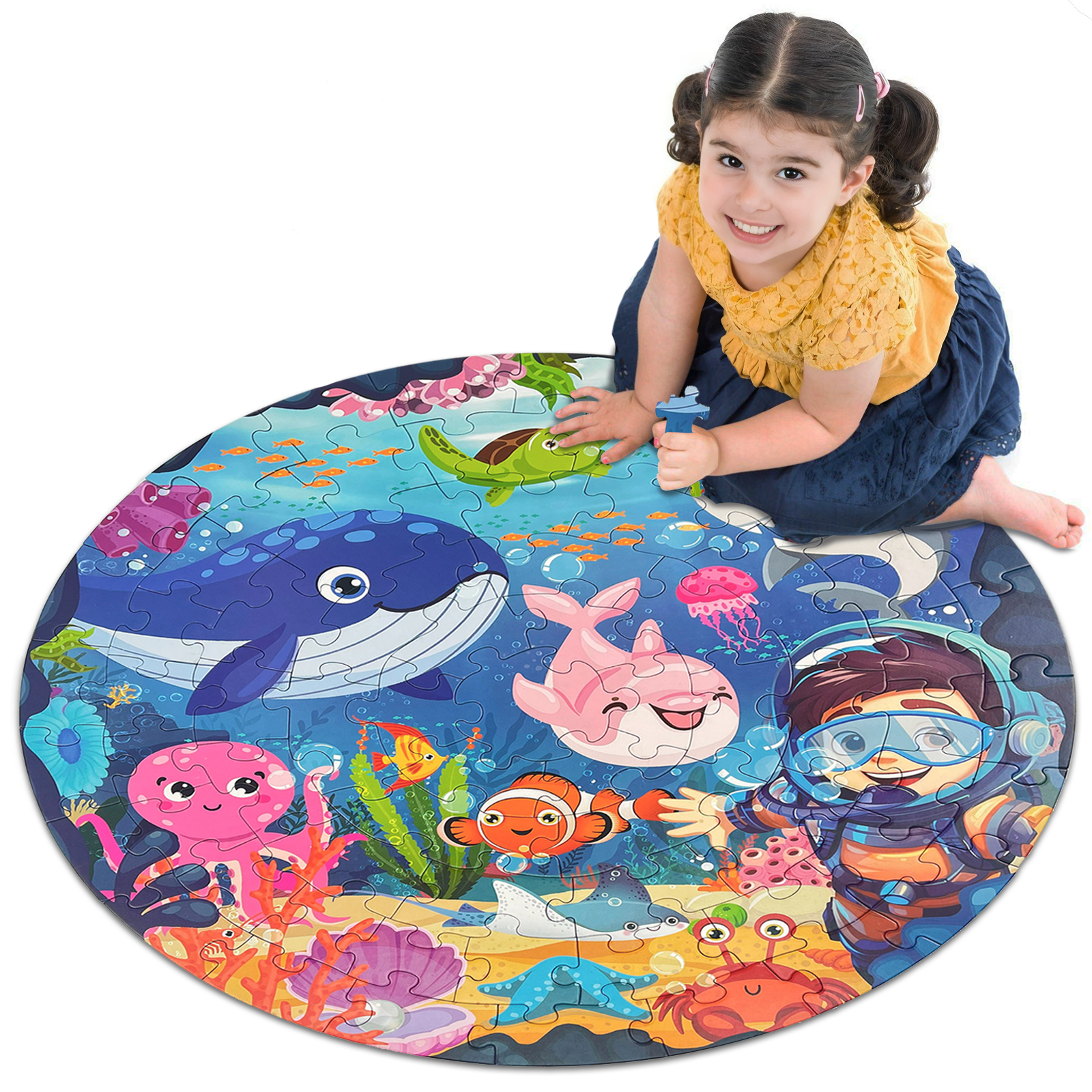 Peek-a-Boo in the Ocean 70 Piece Puzzle