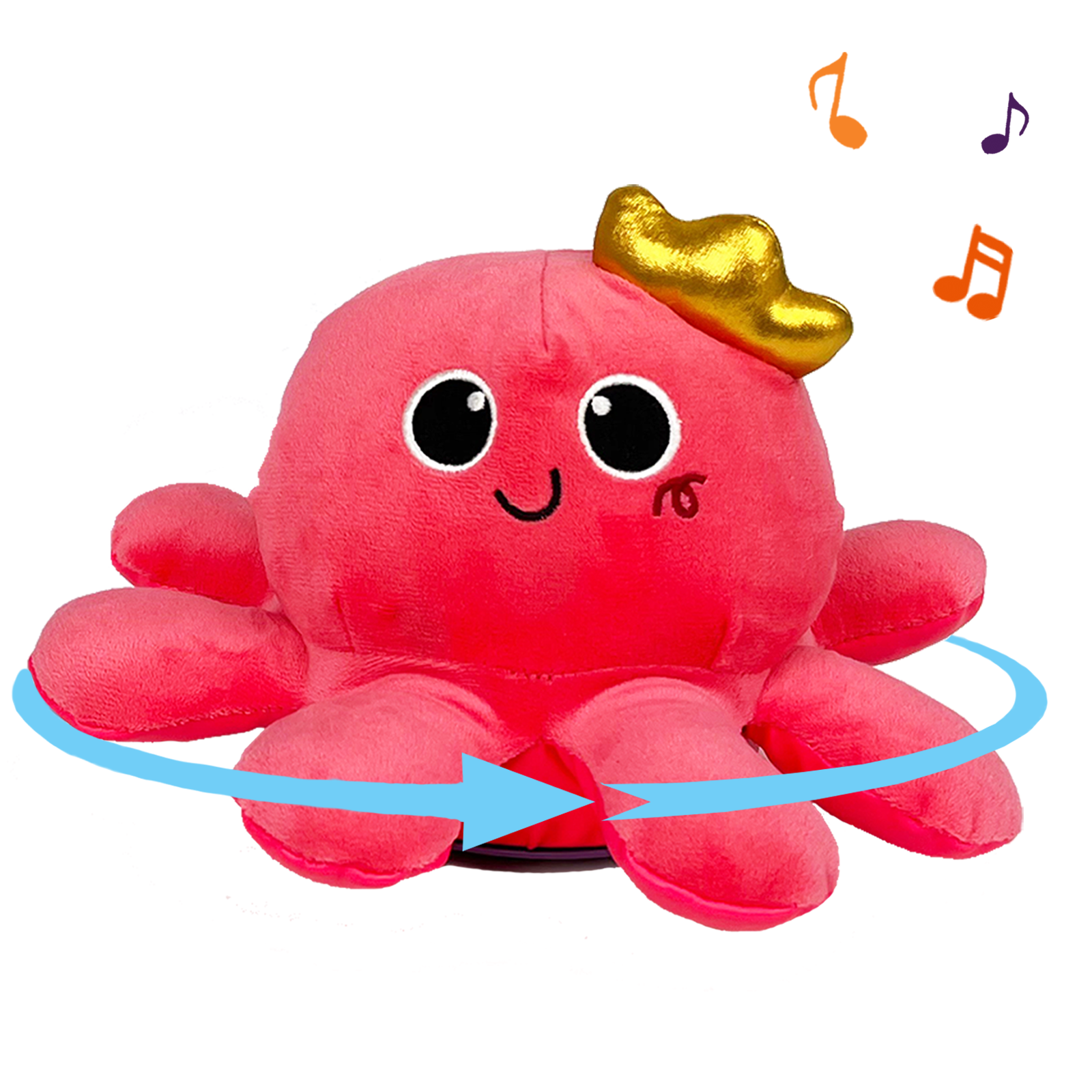 Singing & Dancing Red Octopus Plush Toy