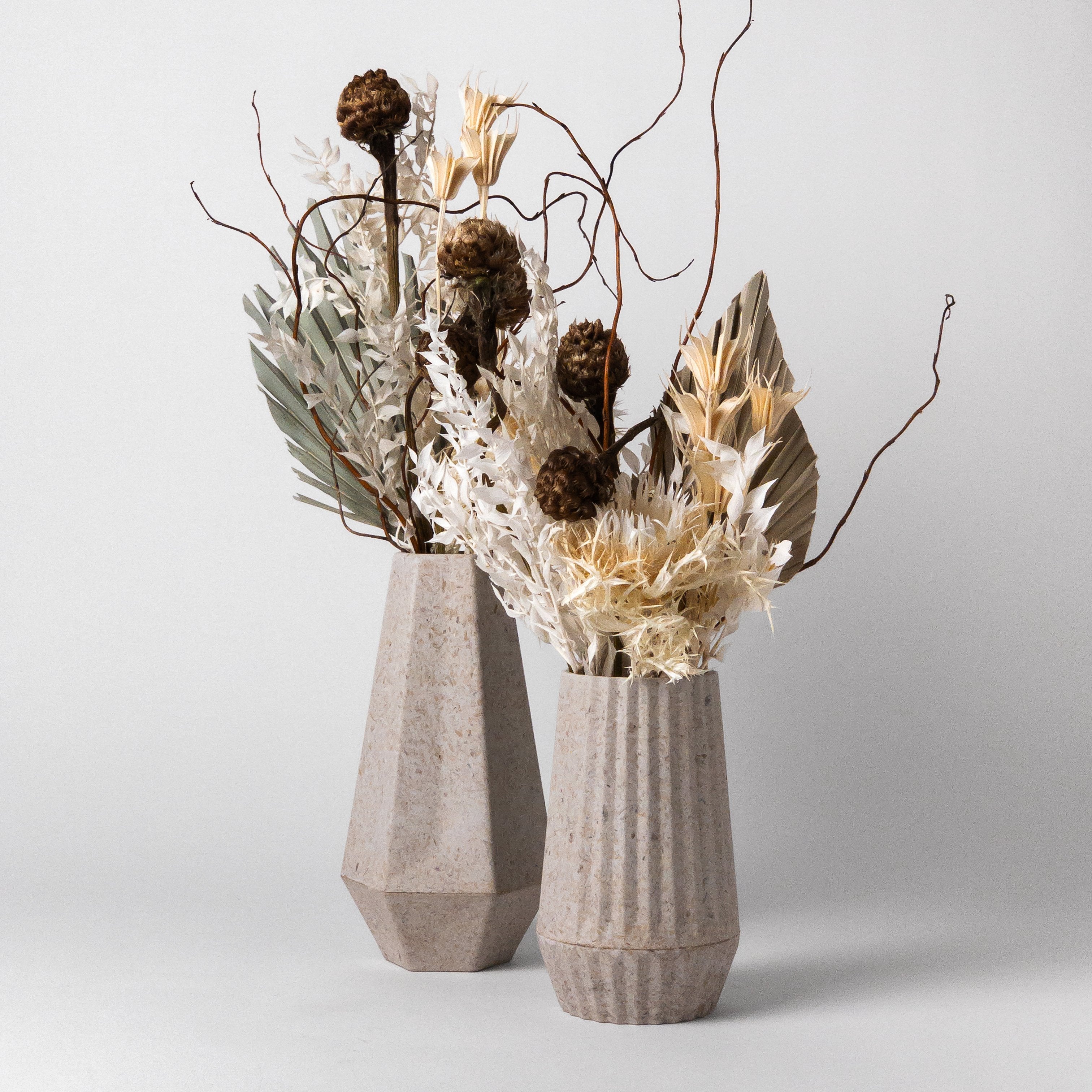 Two Set / Rice Husk Vases