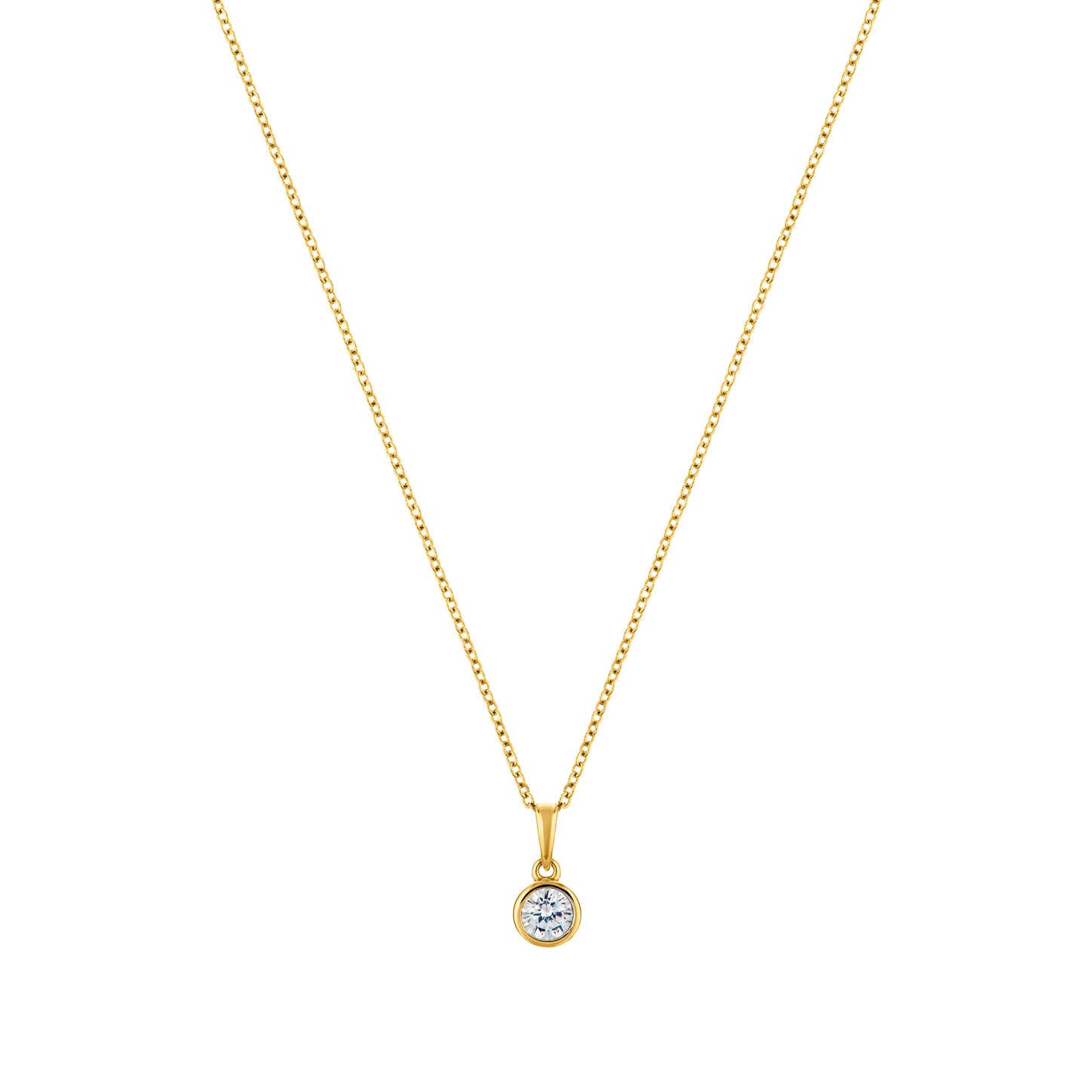 Circle of Life Gold plated sterling silver necklace