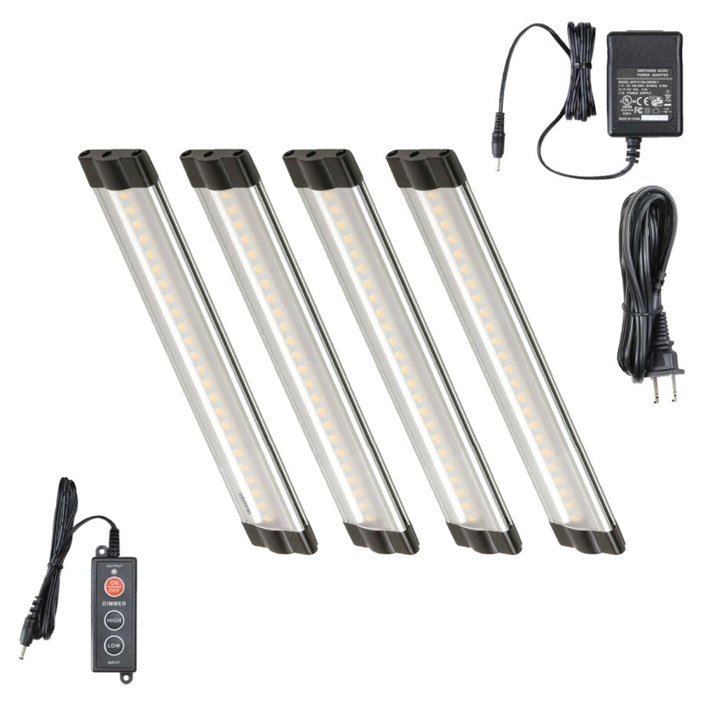 6 Inch Cool White Modular LED Under Cabinet Lighting - Standard Kit (4 Panels)