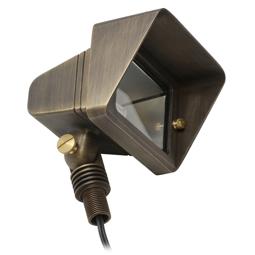 Splendid Flood Light & Wall Wash for Low Voltage Landscape Lighting [Brass]