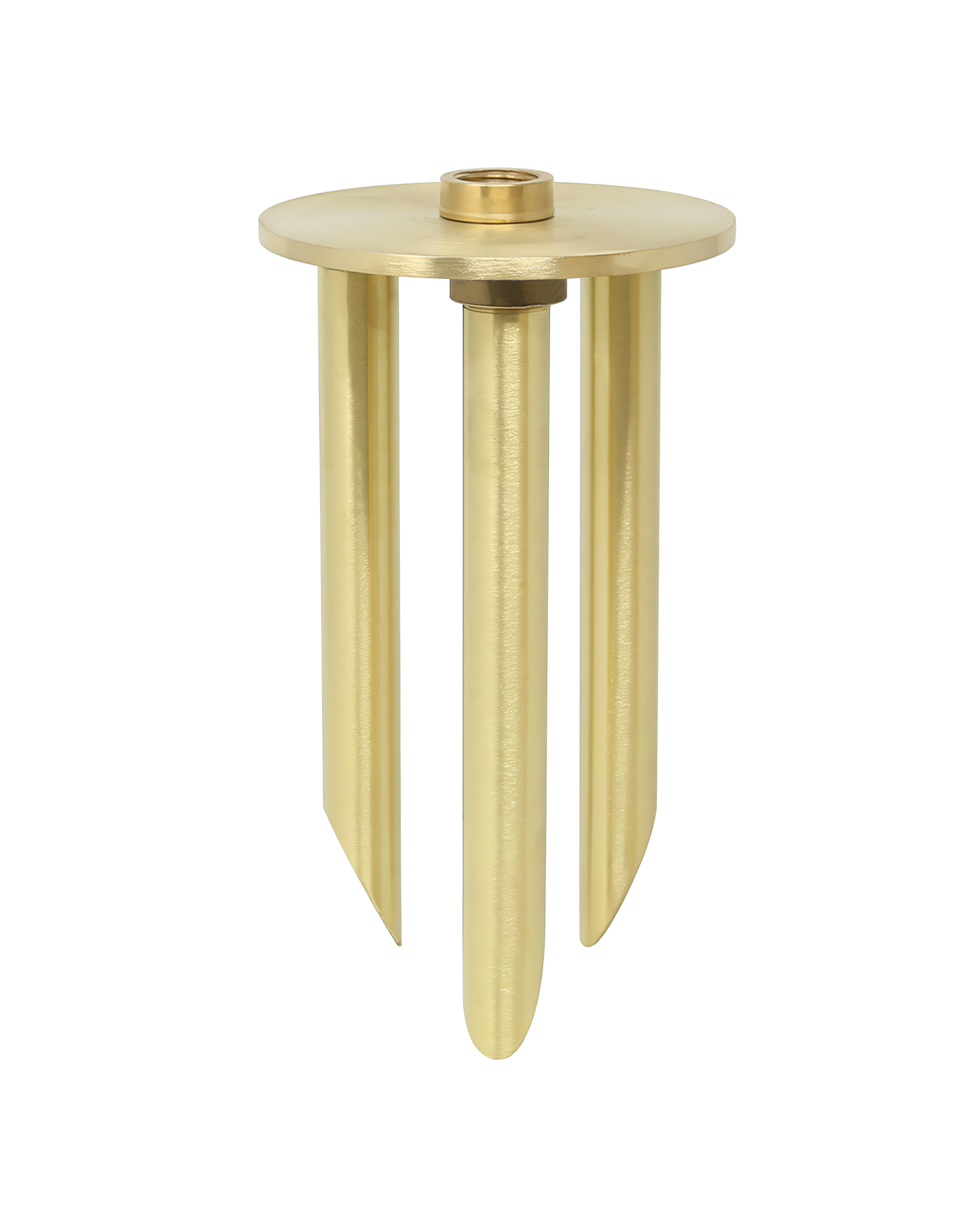 8-Inch Solid Brass Tripod Ground Stake, 1/2-14 NPSM Thread (1 Pack)