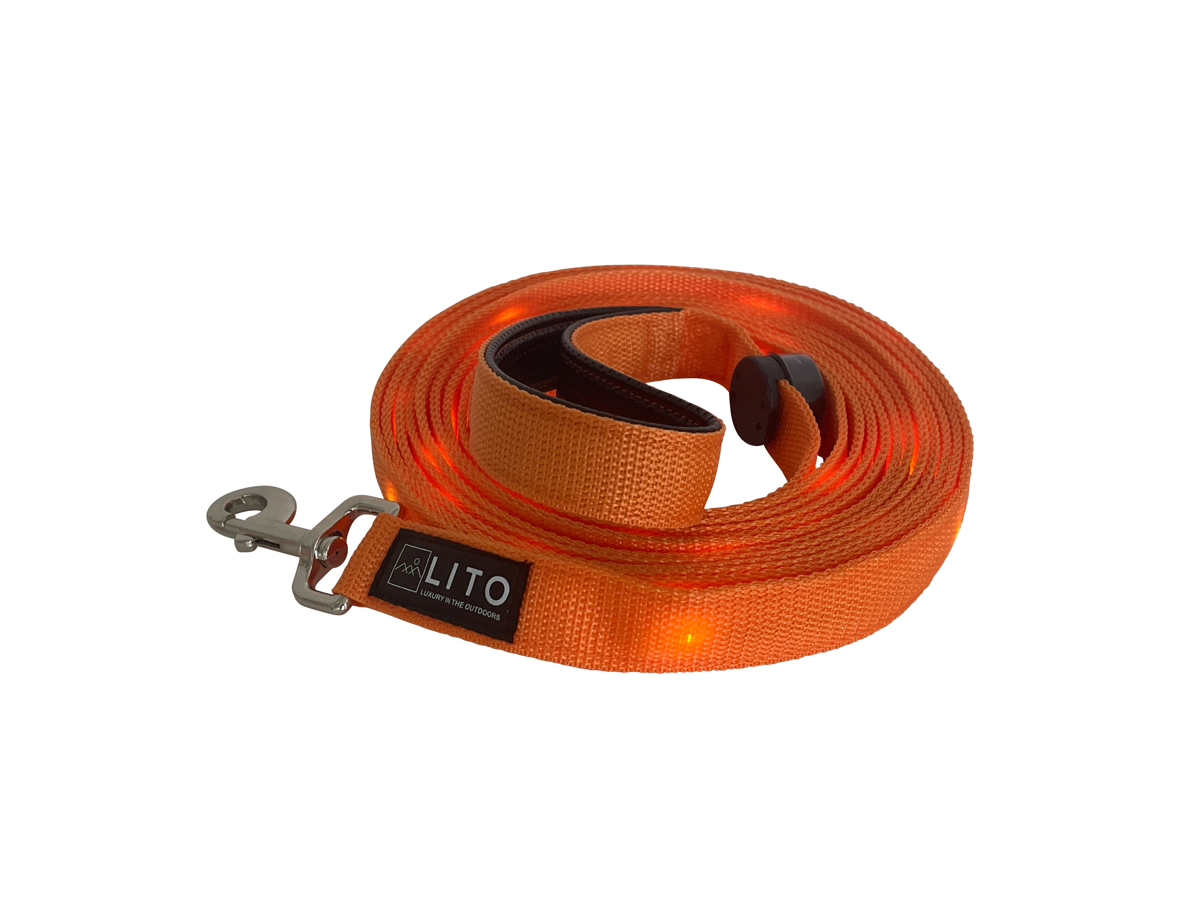 Light Up Dog Leash  - Orange