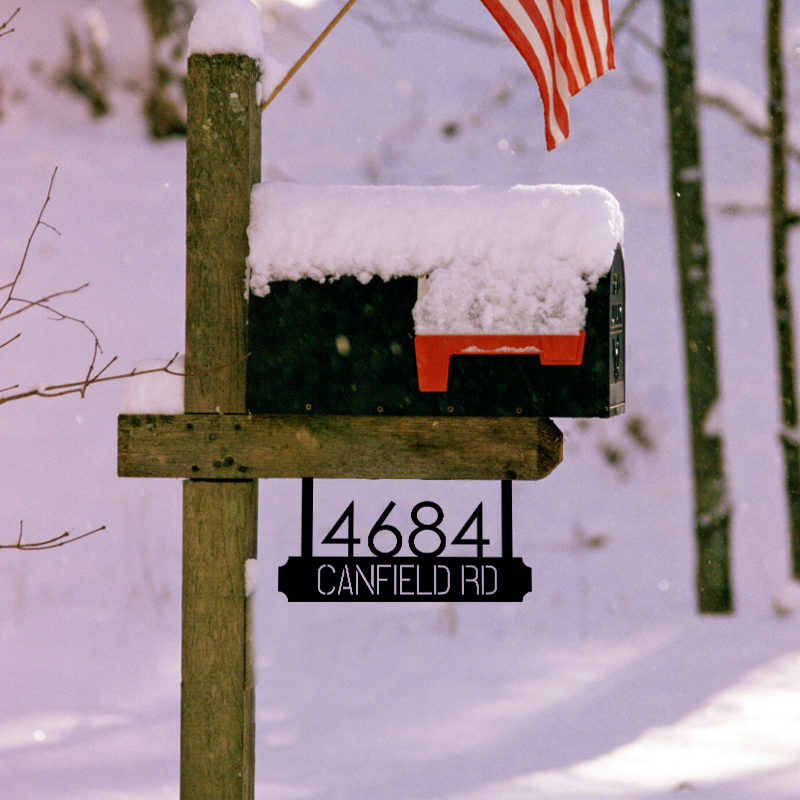 Slate Mailbox Sign