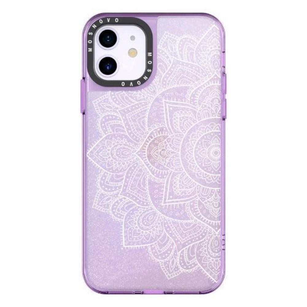 Half Mandala Glitter Phone Case - iPhone 11 Case