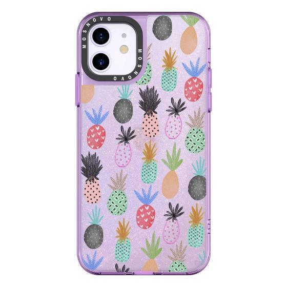 Cute Pineapple Glitter Phone Case - iPhone 11 Case