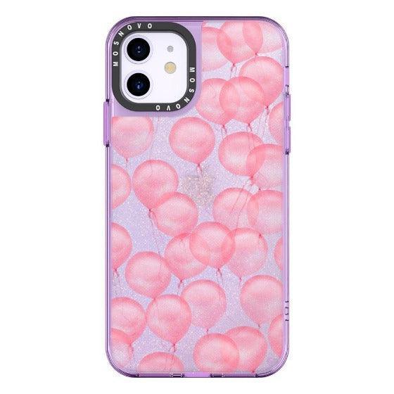 Ballons Glitter Phone Case - iPhone 11 Case