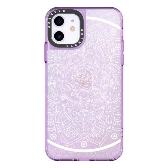 Rose Mandala Glitter Phone Case - iPhone 11 Case