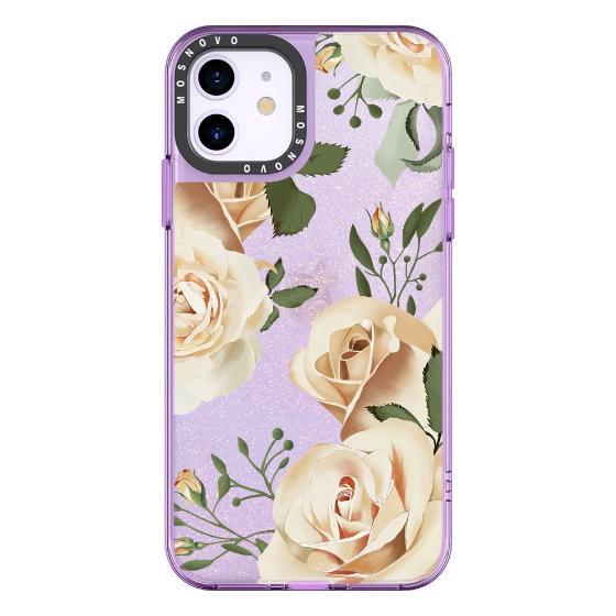 Champagne Roses Glitter Phone Case - iPhone 11 Case